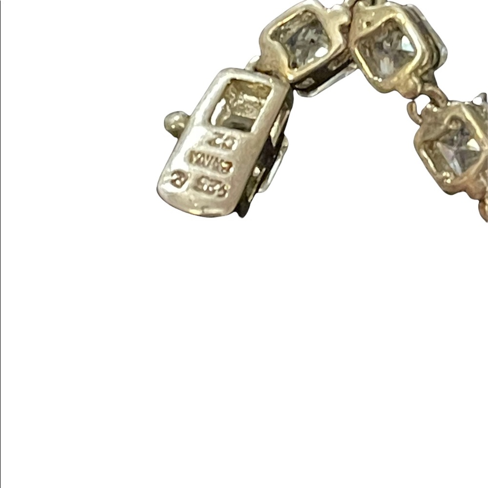 Sterling silver crystal tennis bracelet sparkle - Picture 4 of 4